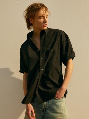 Washed Pocket Oversized Shirt - V2 - Modalova