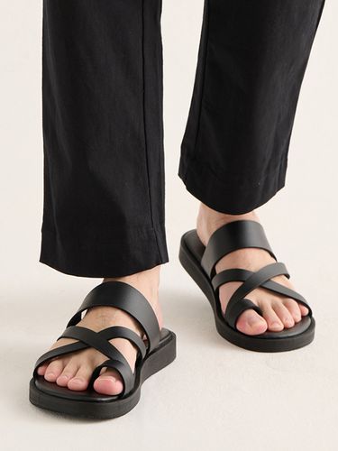 OrthoLite Shepherd Cross Sandle Slipper_Black - Analogmood - Modalova