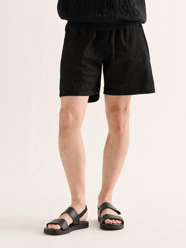 Hard Washing Cotton Shorts_Black - Analogmood - Modalova