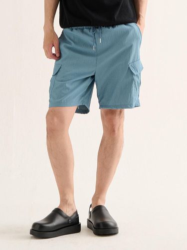 Bermuda Cargo Short Pants_Sky Blue - Analogmood - Modalova