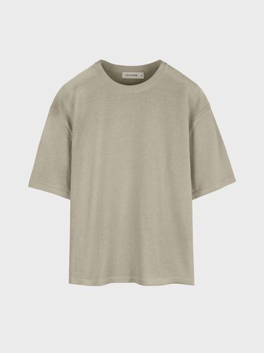 Overfit Shoulder Stitch Knit Top_Beige - LIEU HOMME - Modalova