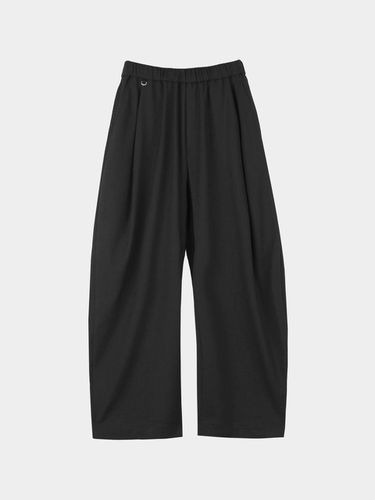 Wide Balloon Curved Pants_Black - LIEU HOMME - Modalova