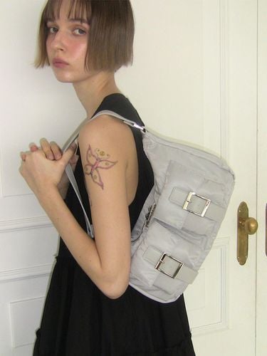 PK Hobo Bag_Dusty Grey (Nylon) - FILLINTHEBLANK - Modalova