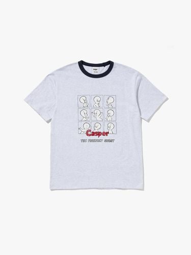 CASPER X Neck Color Frame T-shirt_Light Gray - PLAC - Modalova