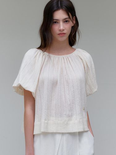 Balloon Puff Blouse - ourcomos - Modalova