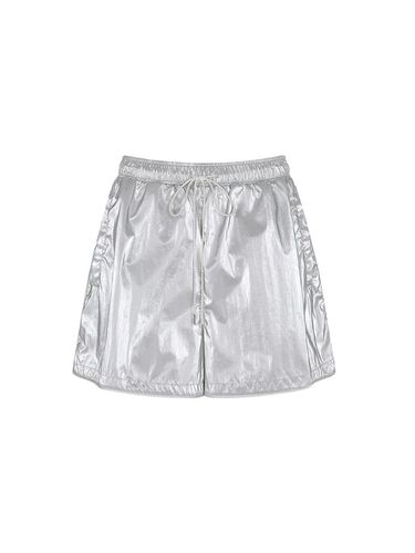 Glossy Boxer Shorts - Silver - OLIVE DES OLIVE - Modalova