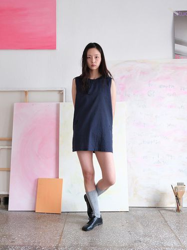 Sailor Belt Dress (Navy) - ONSKA - Modalova