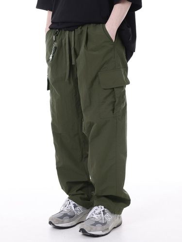 Semi-wide String Cargo Pants_Khaki - Moderment - Modalova