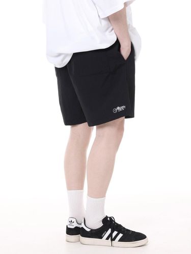 Unisex Utility Nylon Shorts_Black - Moderment - Modalova