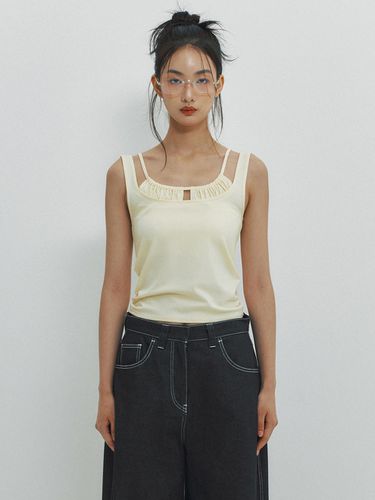 Shirring Layered Sleeveless - MEENDERI - Modalova