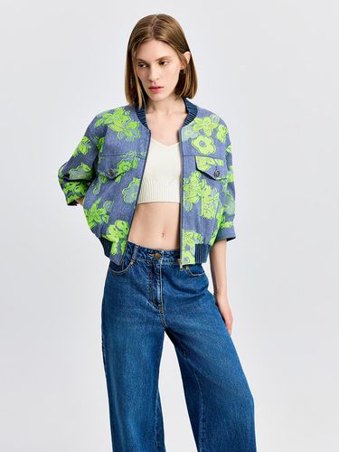 Flower Point Cotton Blouson - E.B.M (Edition by Michaa) - Modalova