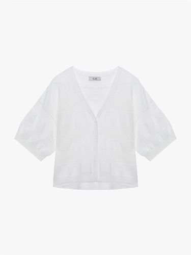 Oversized Short Sleeve Mesh Cardigan - E.B.M (Edition by Michaa) - Modalova