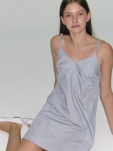 Modern Stitch Dress - Blue - SOFT SEOUL - Modalova