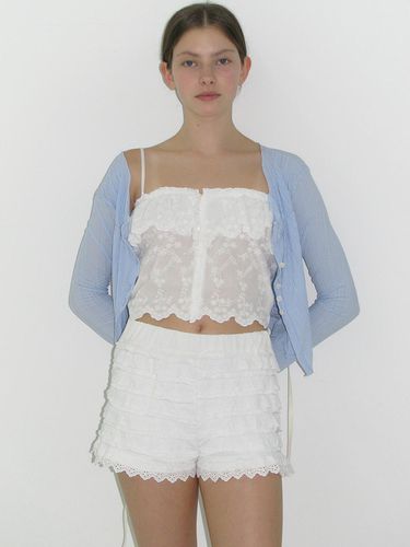 Cancan Frill Shorts - White - SOFT SEOUL - Modalova