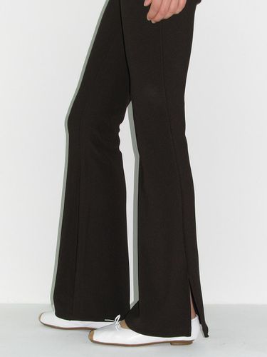 Slit Bootcut Pants - Brown - SOFT SEOUL - Modalova