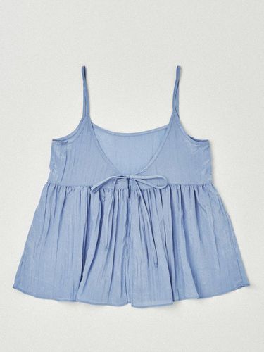 Back Ribbon Bustier Top_Mood Blue - LOVE US U - Modalova