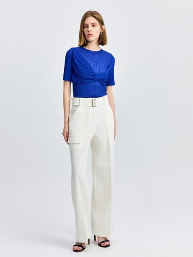 Wide Belted Pants - E.B.M (Edition by Michaa) - Modalova