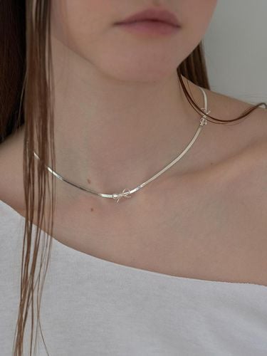 Silver 925] Triple Ribbon Necklace - OVT-U - Modalova