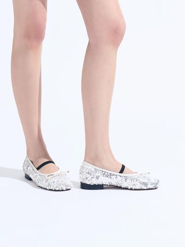 Columba Spangle Flats_Pearl Seqhins mesh - CHAUSSURE LAPIN - Modalova