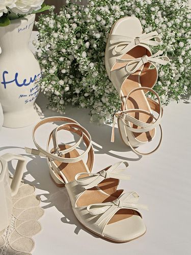 Romantic Double Ribbon Sandals - LOWFLOW - Modalova