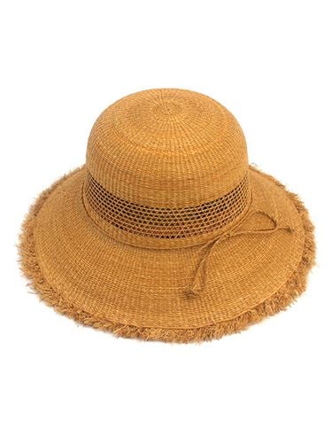 Natural Ribbon Raffia Hat_Beige - Universal chemistry - Modalova