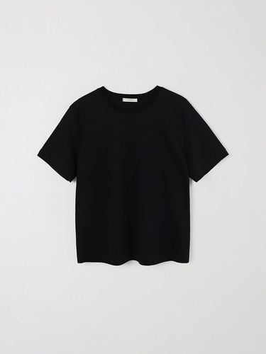 Solid Crew Neck T-shirt - Black - HESS - Modalova