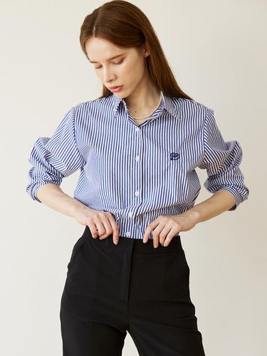 Cotton Embroidery Stripe Shirt - JUARR - Modalova