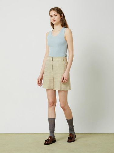 Basic Linen Shorts - Beige - CC collect - Modalova