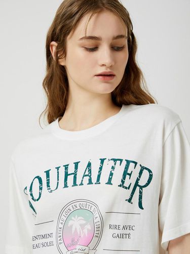 Oversized Lettering T-shirt - White - CC collect - Modalova