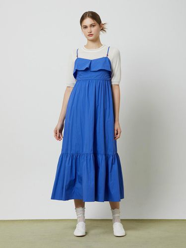 Ruffle Maxi Sleeveless Dress - Blue - CC collect - Modalova