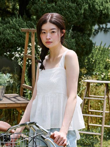 Lace Sleeveless Top_White - YUPPE - Modalova