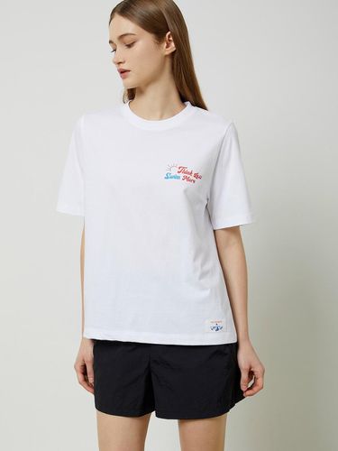 Loose Fit Diving Print T-shirt - White - CC collect - Modalova