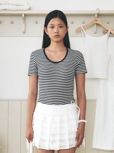 Stripe Sand T-shirt_Navy - grove - Modalova