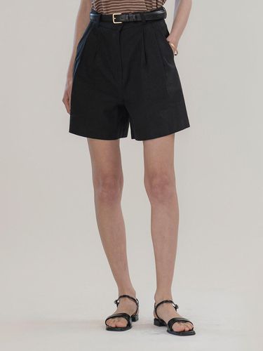 Mogo Linen Shorts Pants Black - MOMET - Modalova