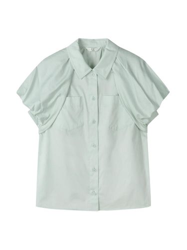 Cotton Voluminous Sleeve Shirt - Mint - CC collect - Modalova