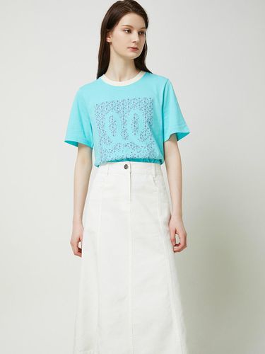 Contrast Print Summer T-shirt - Mint - CC collect - Modalova