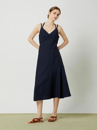 Flared Sleeveless Dress - Navy - CC collect - Modalova