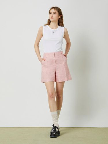 Basic Linen Shorts - Pink - CC collect - Modalova