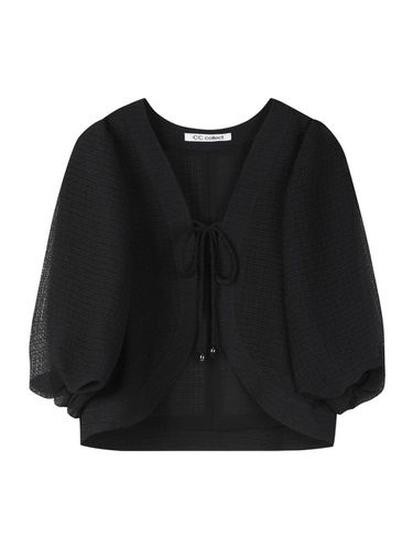 Sheer Bolero Blouse - Black - CC collect - Modalova