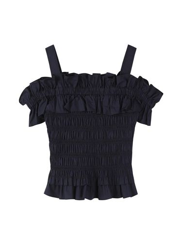 Smocked Sleeveless Top - Navy - CC collect - Modalova