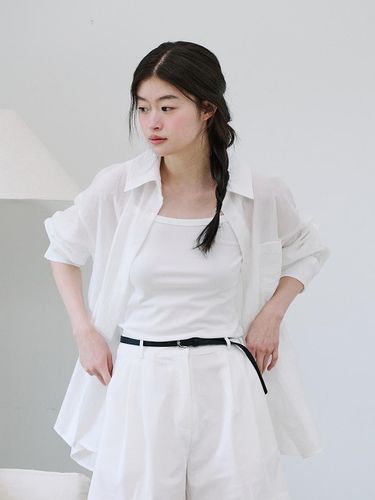 Soft Over Shirt_White - YUPPE - Modalova