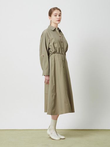 Shirt & Pleats 2-in-1 Dress - Khaki - CC collect - Modalova