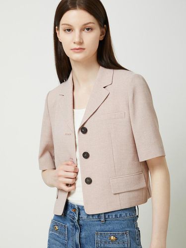 Half Sleeve 3-Button Single Jacket - Pink - CC collect - Modalova