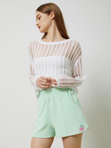 Boat Neck Layered Knit Pullover - CC collect - Modalova