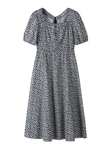 Square Neck Shirring Cotton Midi Dress (DN_C242MSE043) - CC collect - Modalova