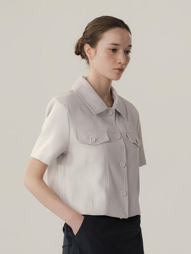 Mago Linen Crop Jacket - MOMET - Modalova