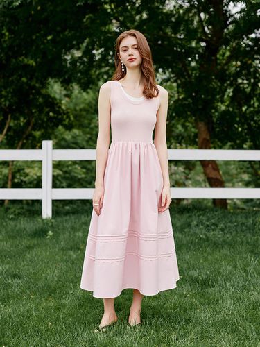 Fake Layered A Line Dress_Pink - We’Dee - Modalova