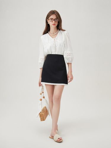 Simple Lace A Line Skirt - We’Dee - Modalova