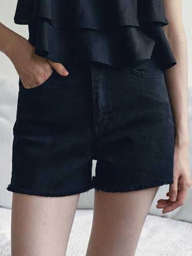 Light Cutting Cotton Short Pants_Black - LOEIL - Modalova