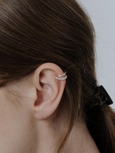 Silver925] TB018 Two Line Cubic Earcuff - TOU - Modalova